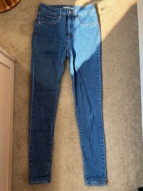 Levi's Dark Blue Pinstripe Skinny Jeans